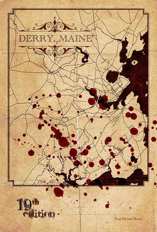 19th Edition: 6 x 9 Derry Maine Map Print