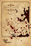 19th Edition: 6 x 9 Derry Maine Map Print