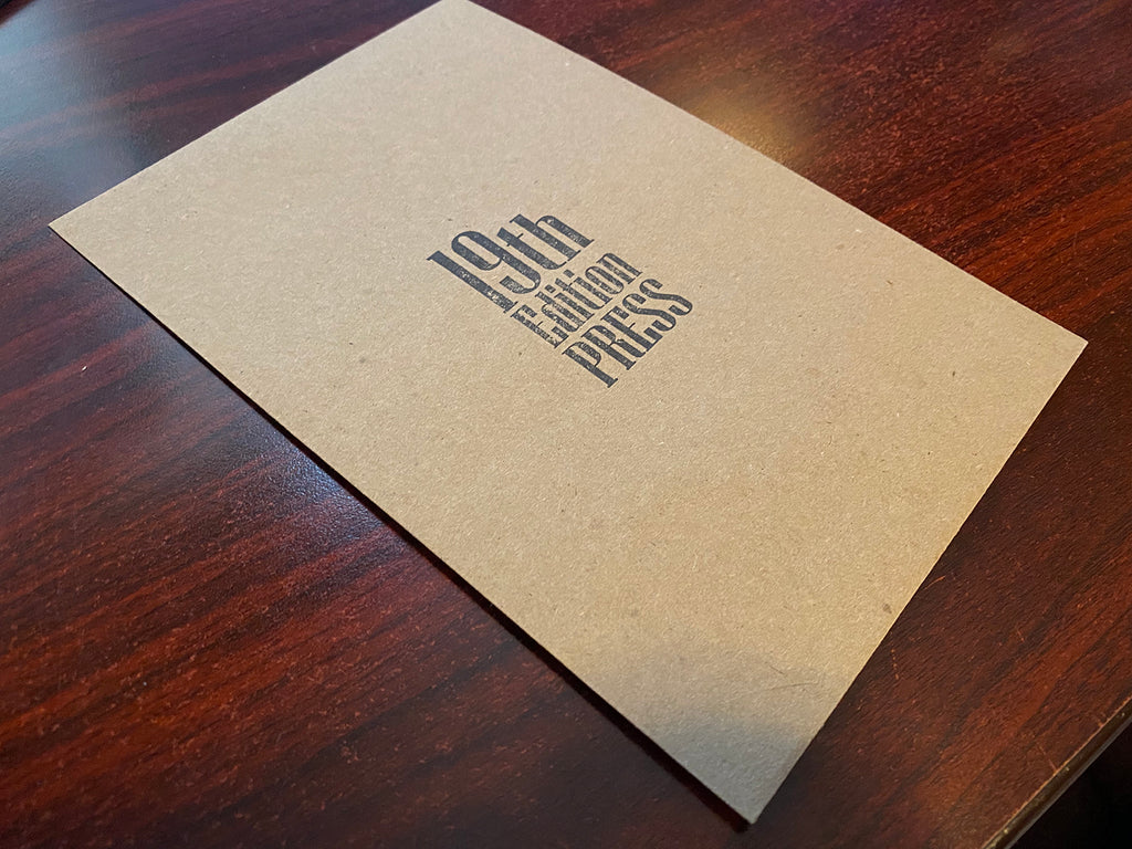 19th Edition: Chapbook Envelope