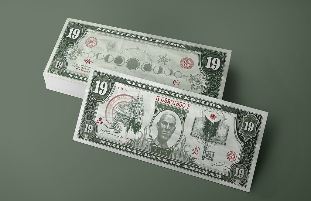 19th Edition: H.P. Lovecraft $19 Dollar Bookmark