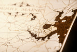 19th Edition: 8 x 10 Derry Maine Map Woodcut
