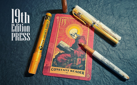 19th Edition Constant Reader Tarot Card - Hand Embellished | Signed!