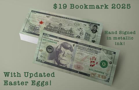 19th Edition: $19 Dollar Stephen King Bookmark 2025