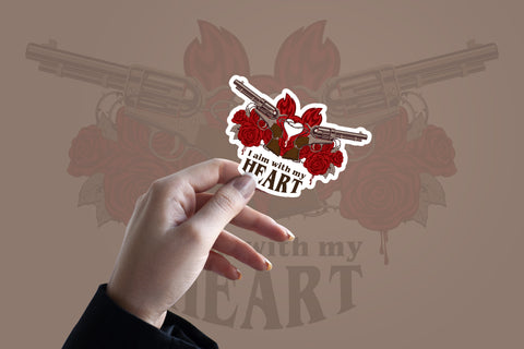 19th Edition: I Aim With My Heart Sticker
