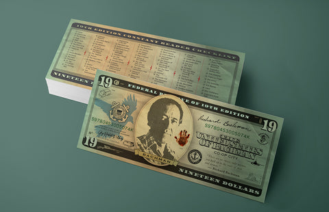 19th Edition: Richard Bachman $19 Dollar Bill Bookmark