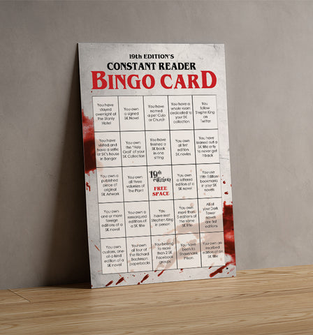 19th Edition: Constant Reader Bingo Card & Shawshank Blueprint