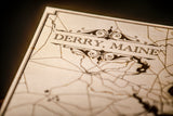 19th Edition: 8 x 10 Derry Maine Map Woodcut